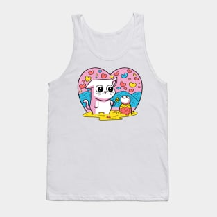 CatSoki Valentine Love Tank Top